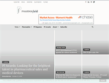Tablet Screenshot of pharmafield.co.uk
